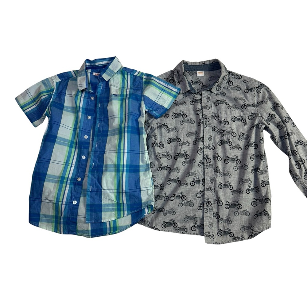 Boys Button-Down Shirt Lot Size 10–12 (2 Pieces)‎ – BlueZoo & Gymboree